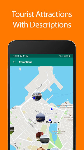 Android application Reykjavik Offline Map and Trav screenshort