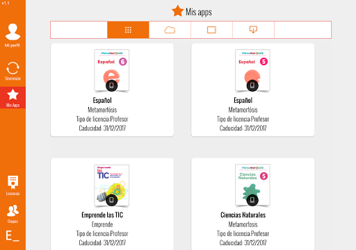 Android application Edelvives Digital screenshort