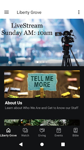 Android application Liberty Grove Church screenshort