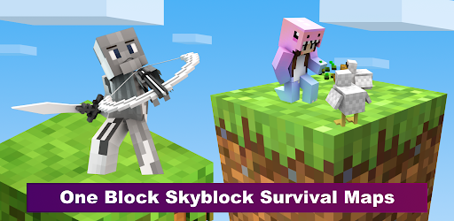 One Block Skyblock Survival Maps for Minecraft cover