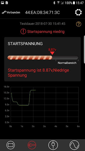 AEG Batteriemonitor Screen 2