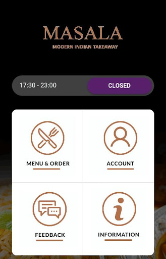 Android application Masala Indian Takeaway screenshort