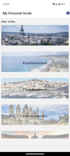 Android application My Personal Guide screenshort