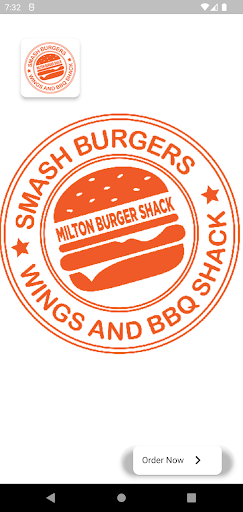 Android application Milton Burger And BBQ Shack screenshort