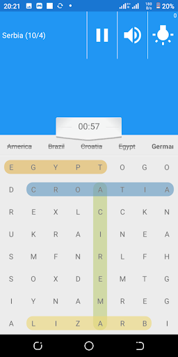 Leisure Word Search Screen 2