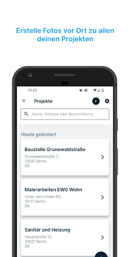 Android application towio doc screenshort