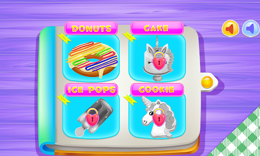 Android application game girls cooking candy maker screenshort