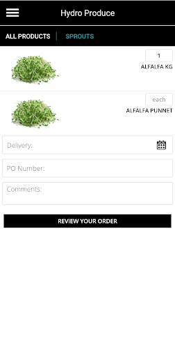 Hydro Produce Screen 3