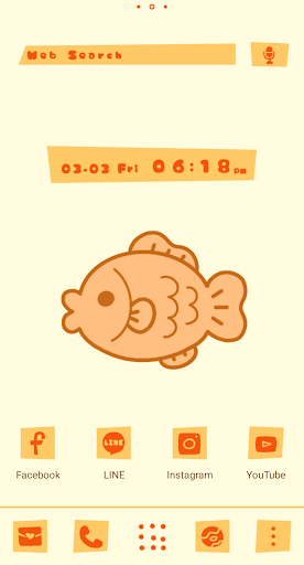 Android application Mr. Taiyaki Theme +HOME screenshort