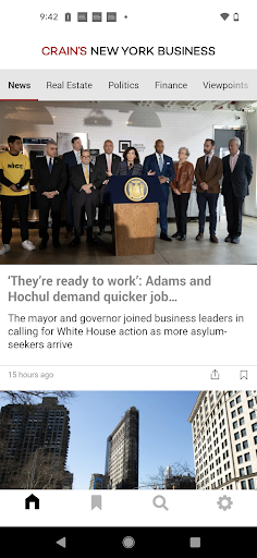 Android application Crain's New York Business screenshort