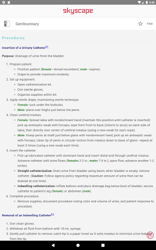 Screenshot of Mosby's PDQ for RN