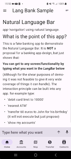 Langbar Demo Screen 2