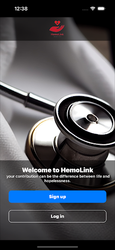 Android application HemoLink screenshort