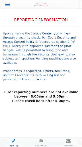 Android application myJuryServices screenshort