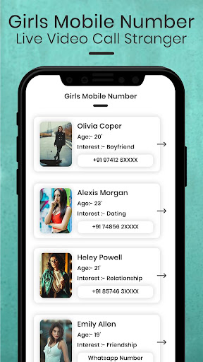 Girls Mobile Number Live Video Call Stranger