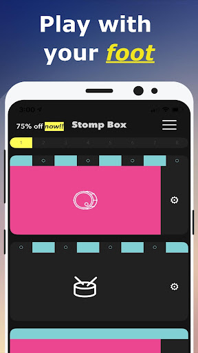 Android application Stomp Box for Guitar Players screenshort