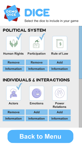 DemoDice Screen 3