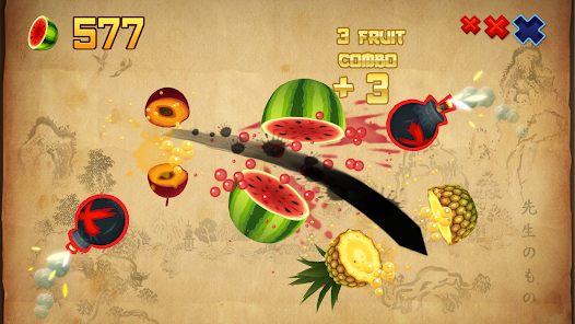 Fruit Ninja (video game, action, arcade) reviews & ratings