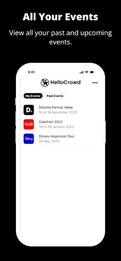 HelloCrowd Onsite Screen 2