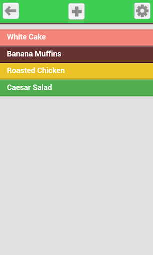 Screenshot of Recipes Organizer