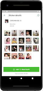 Captura de Pantalla 9 Korean Baby Girl WAStickerApps android