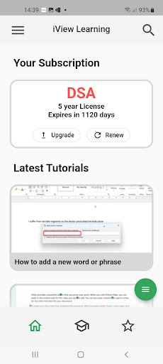 iView Learning Screen 2