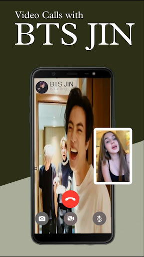 Android application BTS Jin - Fake Video Call screenshort