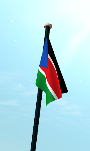 South Sudan Flag 3D Free Screen 3