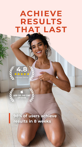Android application WeGLOW: Home Workout for Women screenshort