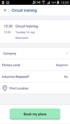 BookFit Screen 3