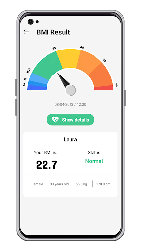 BMI Calculator Screen 3