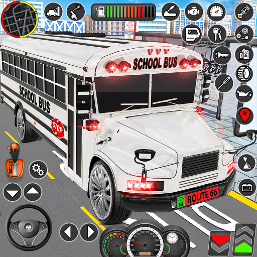 محاكاة قيادة الحافلة المدرسية
