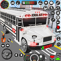 Симулятор вождения школьного автобуса автостоянка