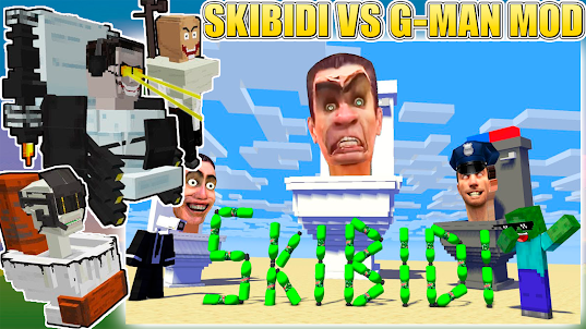 Skibidi G-Man Mod Minecraft