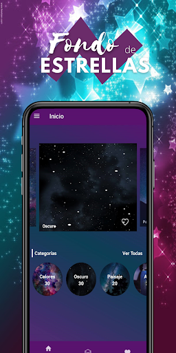 Android application Stars background screenshort