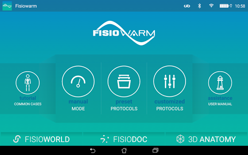 Android application Fisiowarm® screenshort