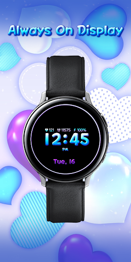 Snow Lovely Heart_Watchface Screen 3