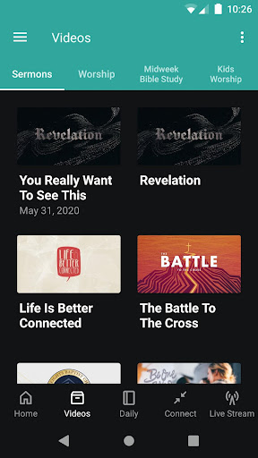 The Heights Baptist Church App Screen 2
