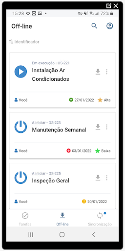 Android application SoftExpert Maintenance screenshort