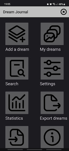 Android application Dream Journal screenshort