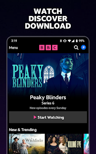 BBC iPlayer Schermata