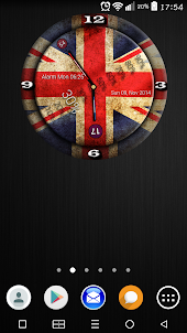 England Flag Clock Widget