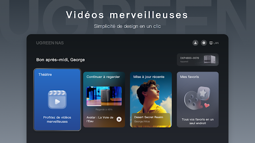 Aperçu de l'application