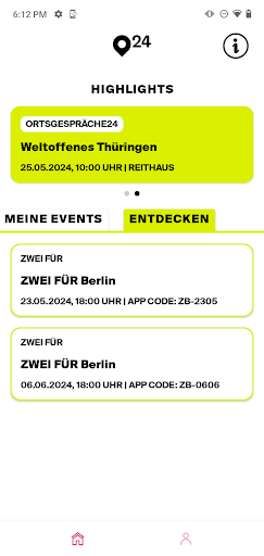 Android application Ortsgespräche//24 screenshort