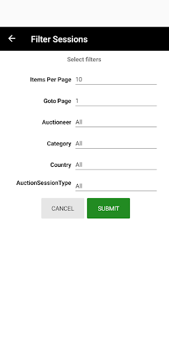 Android application Bid Y’all screenshort