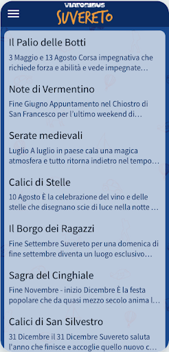 Suvereto - la guida ufficiale Screen 3