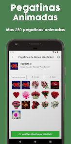 Captura de Pantalla 8 Pegatinas de Rosas WASticker android