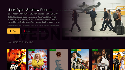 Screenshot of HTC TV NOW