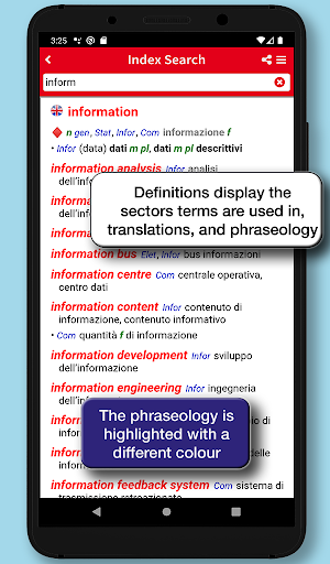 Technical English Dictionary Screen 2