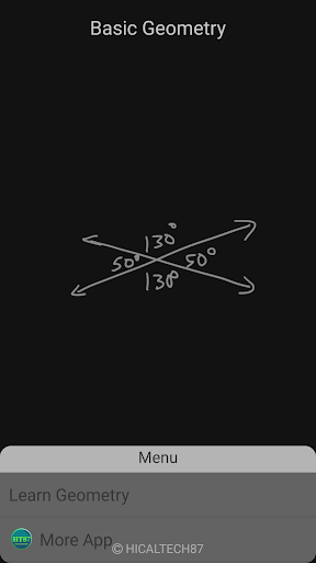 Android application Basic Geometry screenshort